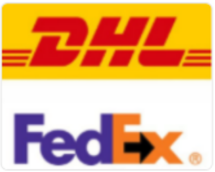 Worldwide express shipping via DHL and FedEx