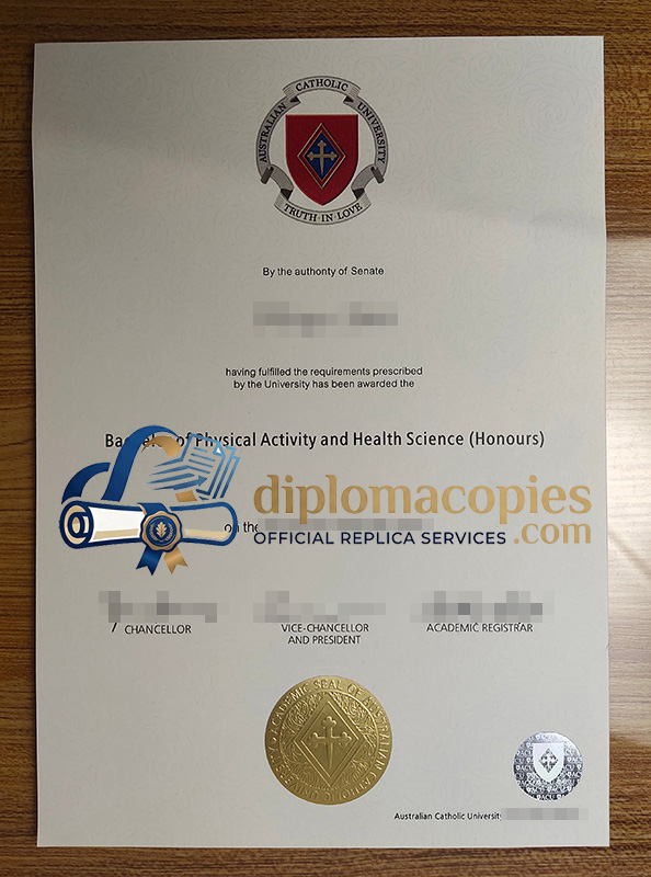 Australian Catholic University certificate