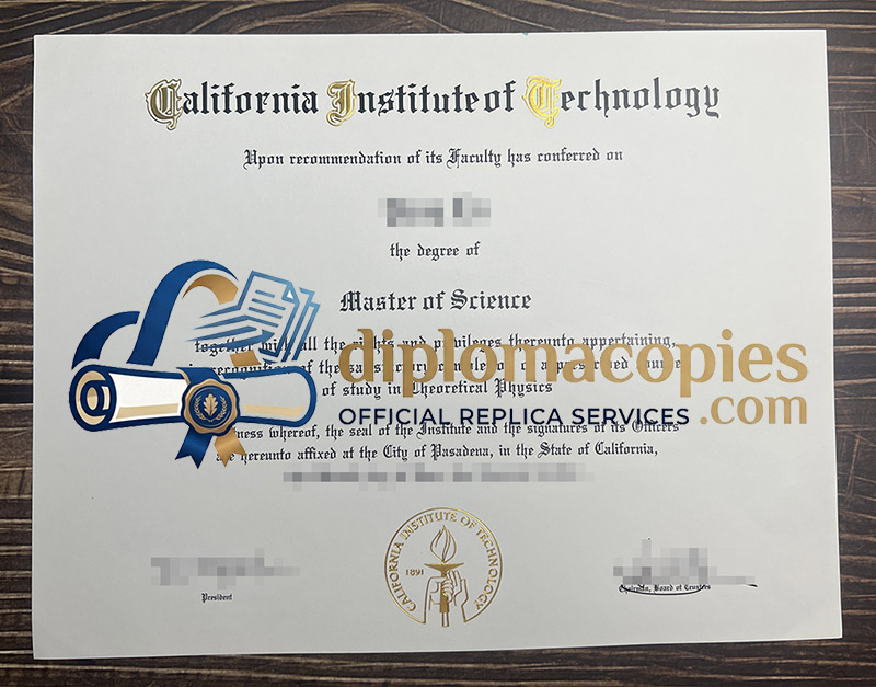 California Institute of Technology diploma