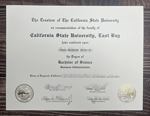 California State University East Bay diploma