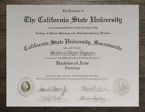 California State University Sacramento degree