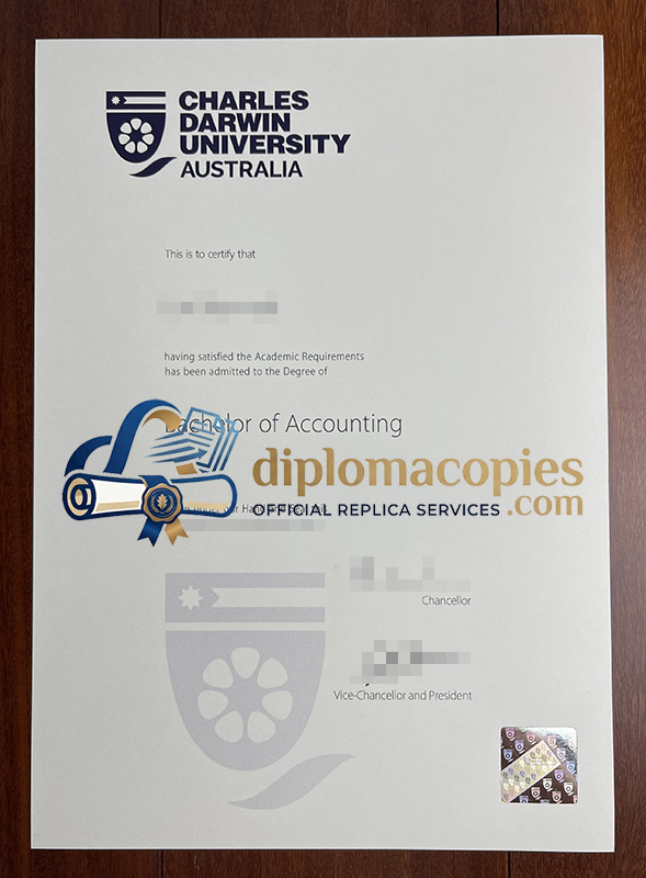 Charles Darwin University diploma