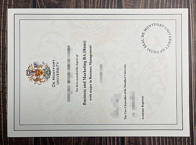 De Montfort University diploma