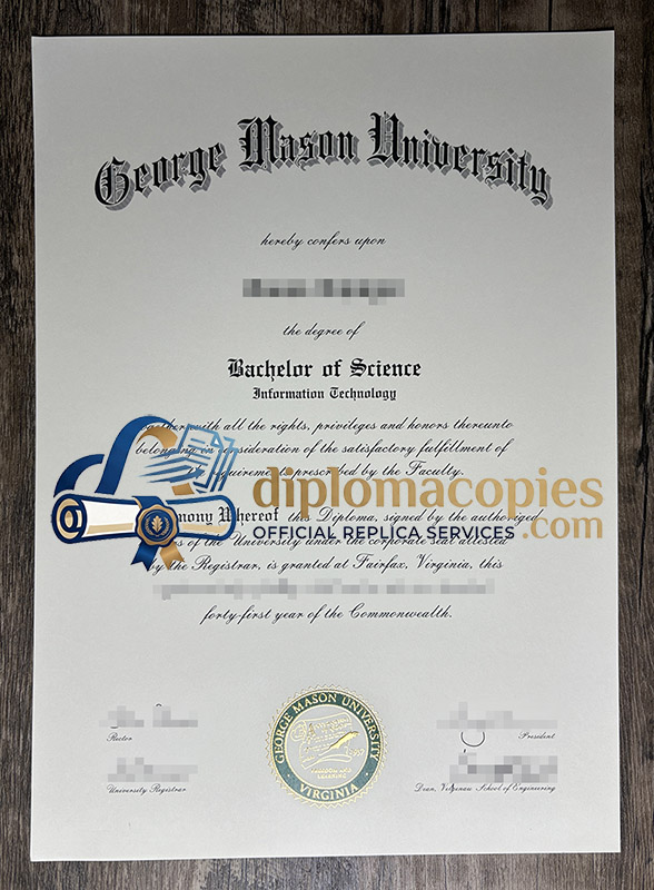 George Mason University certificate