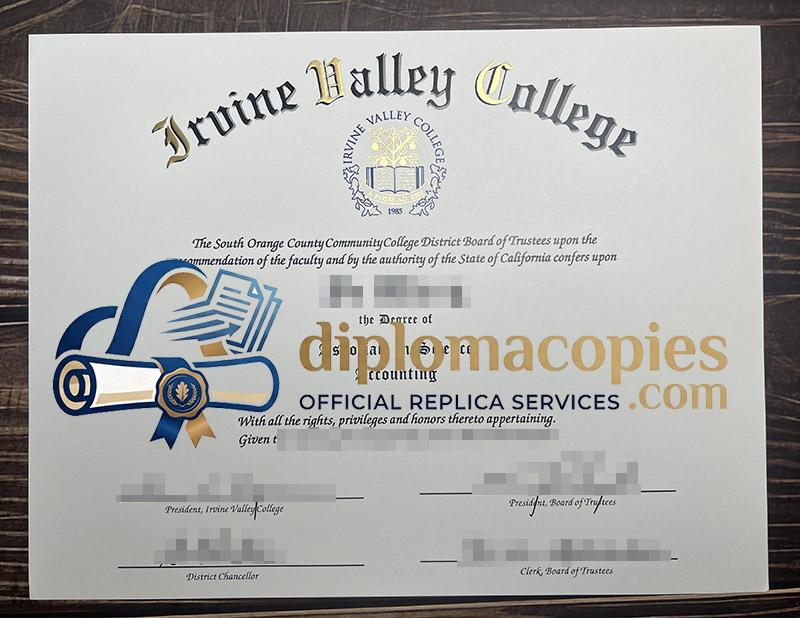 Irvine Valley College diploma