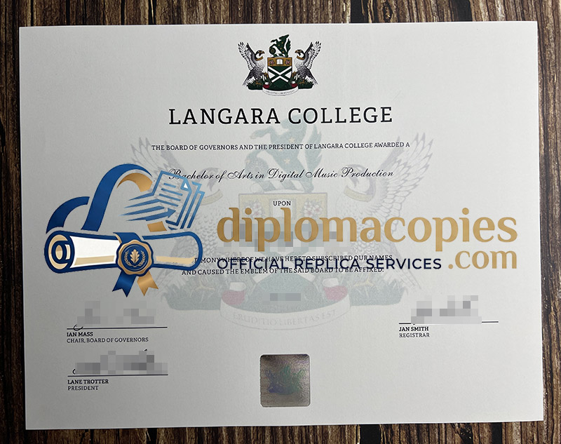 Langara College certificate