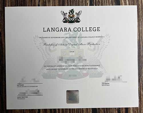 Langara College certificate