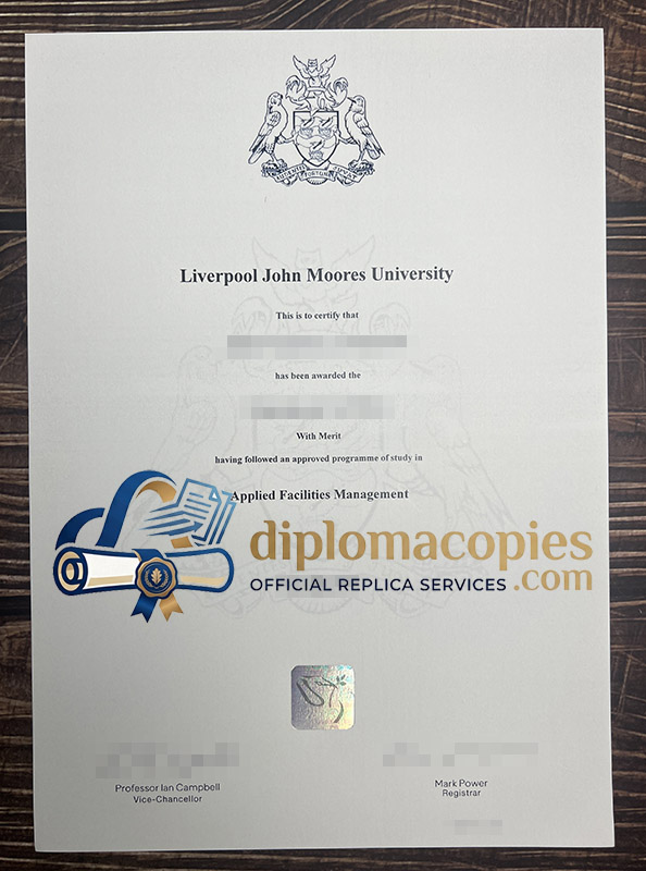 Liverpool John Moores University diploma