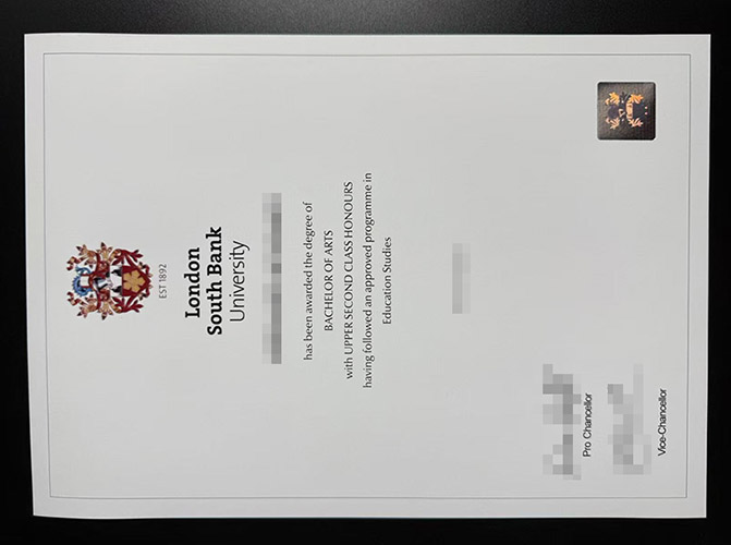 London South Bank University degree
