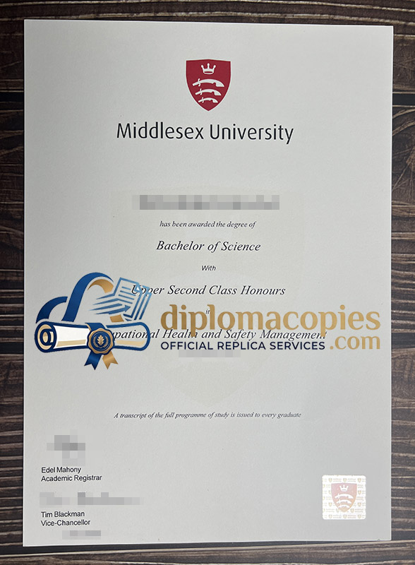 Middlesex University diploma