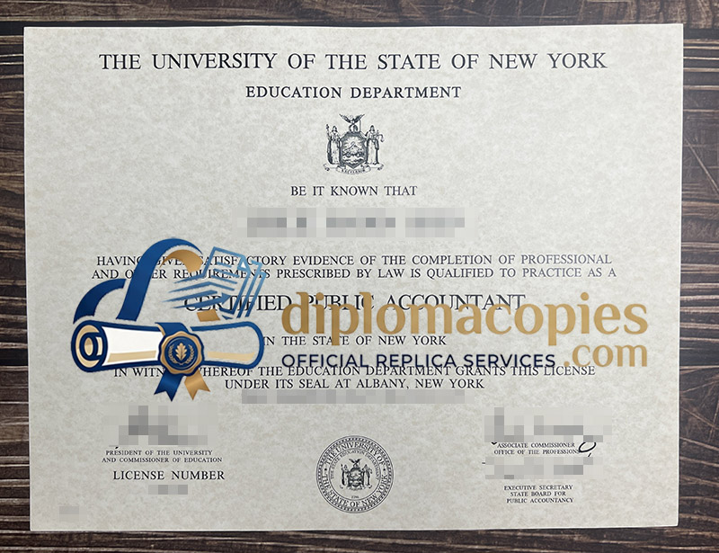New York CPA certificate