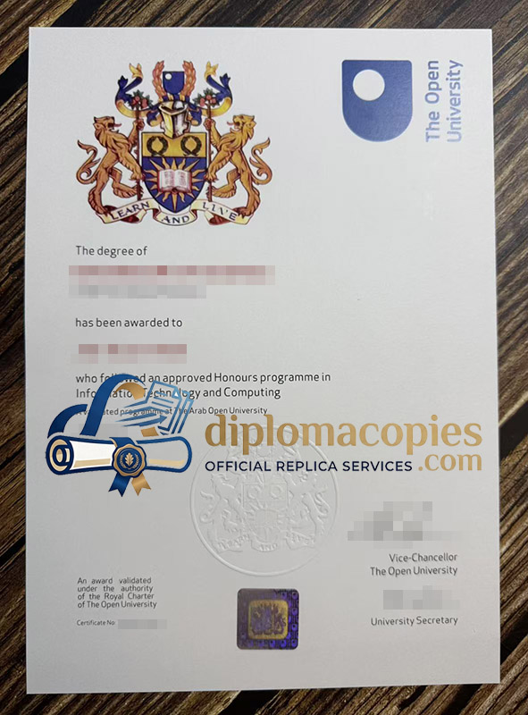 Open University certificate