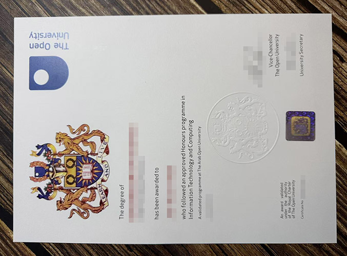 Open University certificate
