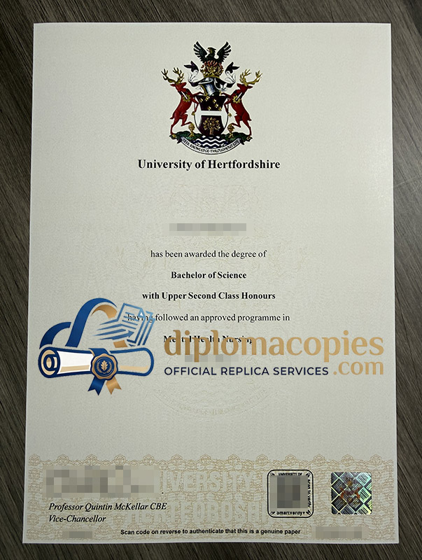 University of Hertfordshire diploma