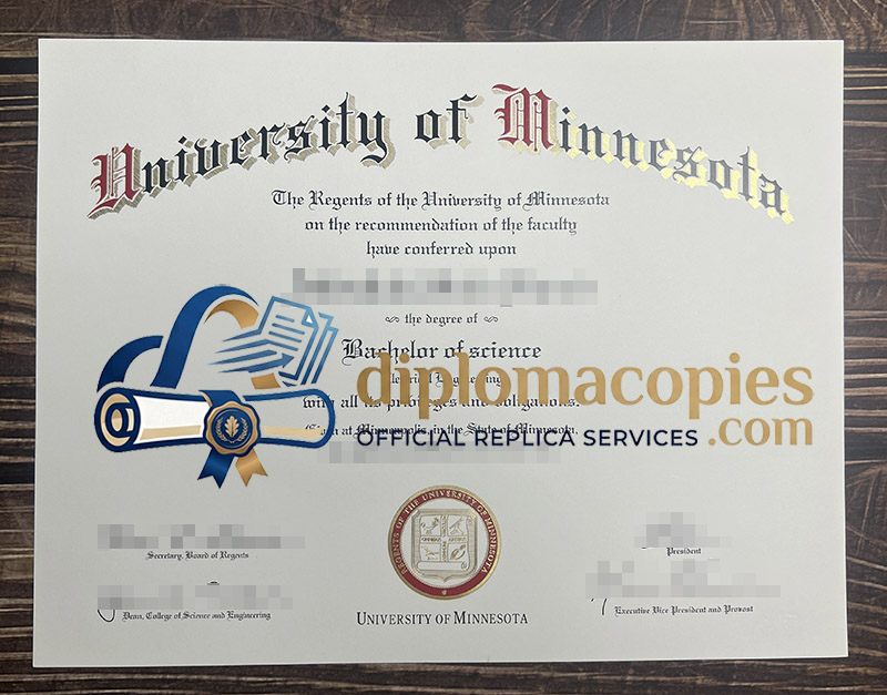 University of Minnesota diploma