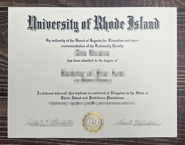 University of Rhode Island diploma