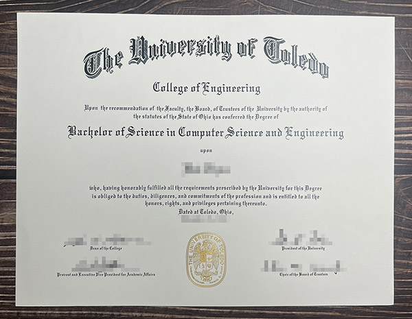 University of Toledo diploma