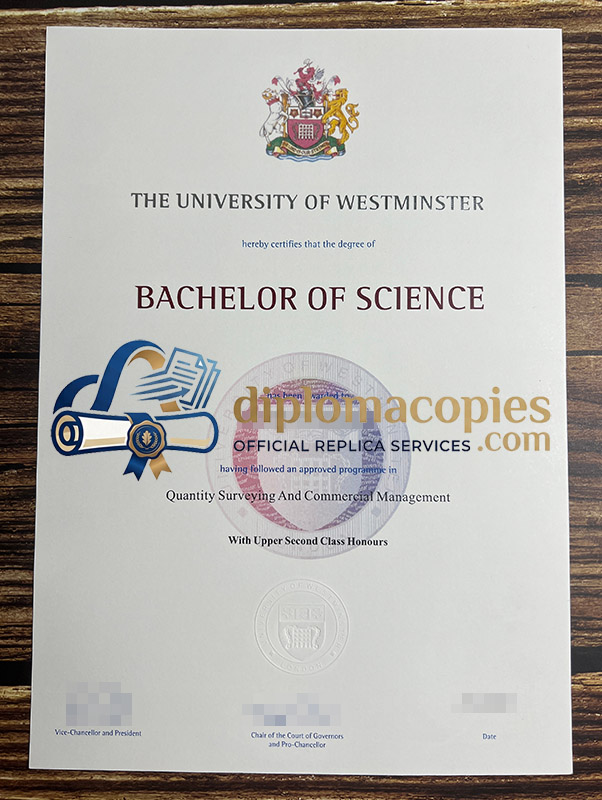 University of Westminster diploma